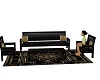 Black And Gold Couch Set