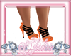 Orange black Heels