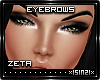 |S| Zeta Eyebrows Black