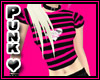 Punk Shirt Pink Stripes