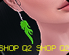 Q. Green Earrings