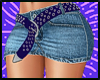 Jean Skirt Purple Belt