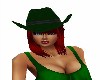 COWGIRL GREEN HAT