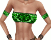 Green Lace Tube Top 