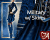.a Military w Skirts Blu