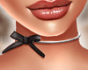 Bow Choker Black