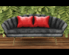 Elegant Couch Black&Red