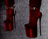 DOMINATRIX BOOTS RED