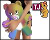 tj rainbow teddy bear