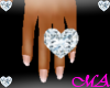!MA! Diamond Heart Ring