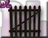 DL: Dark Wood Fence Gate