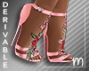 M-Aline rose heels