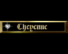 Cheyenne custom gold tag