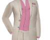 white and pink full suit