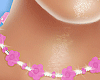 🌸 Pink Flower Choker