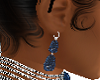 blue diamond earring
