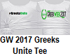 GW 2017 Greeks Unite Tee