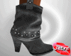 JET! Cowgirl Boots Black