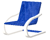 white-blue cuddle chair