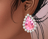 Gold Pink Earrings