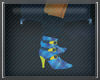 [P972] blue madrass boot