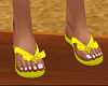 FG~ Yellow Bow Sandals
