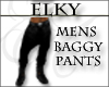 {ELK}Baggy Black Pants M