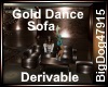 [BD] Gold Dance Sofa
