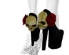 Blk pattern rose skull