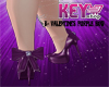K- Valentine Purple Bow