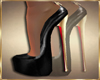 Luxury black heels 