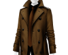 Brown Coat Shirt and Tie