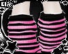 . pink leg warmers