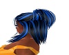 blue & black ponytail