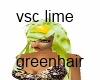 vsc lime green hair