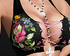 a flower bra top