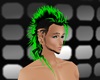 black green rave mohawk