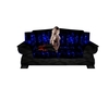 Blue/Blk Sexy Pose couch