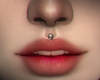 M. Piercing Over Lips