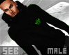 |S  Hoody B&Green