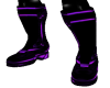 male purple pvc boots