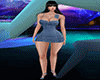 denim dress 2 roses