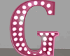 Anim Pink Letter G Sign
