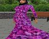 Muslim Pink Black Gown