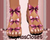 *J* Bow Sandals Pink