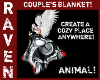 ANIMAL COUPLEs BLANKET!