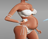 Pregnant White Bikini