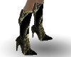 Gold Abstract Boots