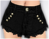 {F} Studded Denim Shorts