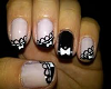 BLACK AND WHITE NAILS